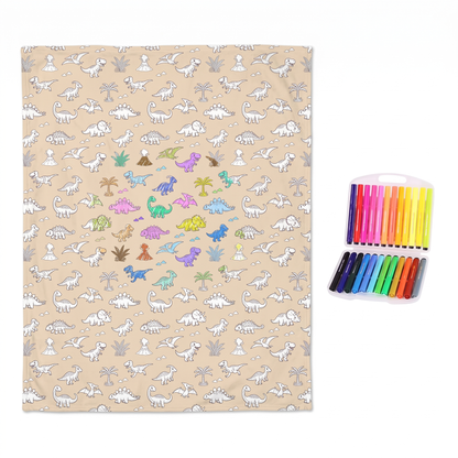 Colour Your Own Double Layer Sherpa Blanket