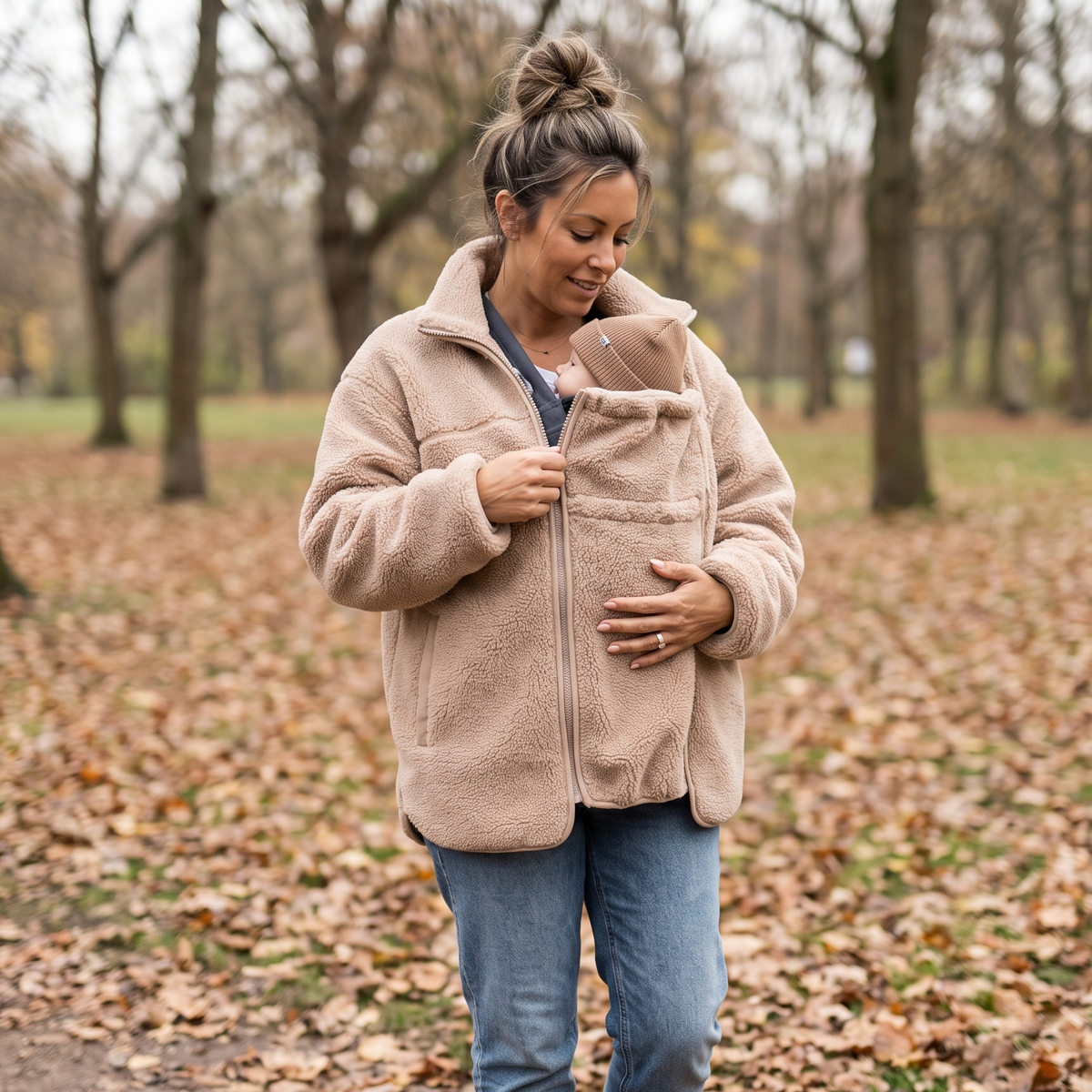 Maternity & Babywearing Teddy Fleece Jacket