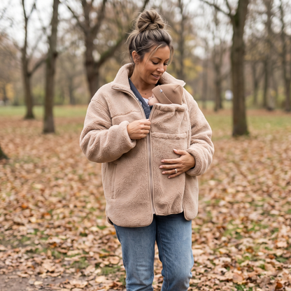 Maternity & Babywearing Teddy Fleece Jacket