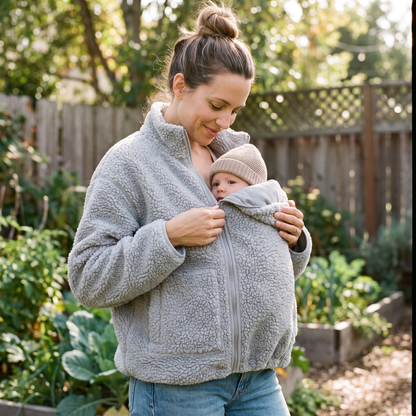 Maternity & Babywearing Teddy Fleece Jacket