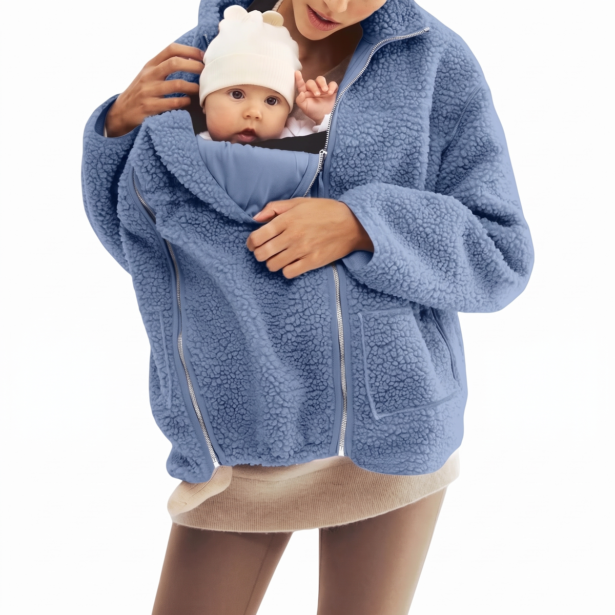 Maternity & Babywearing Teddy Fleece Jacket
