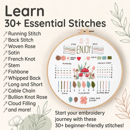Complete Beginner Embroidery Kit