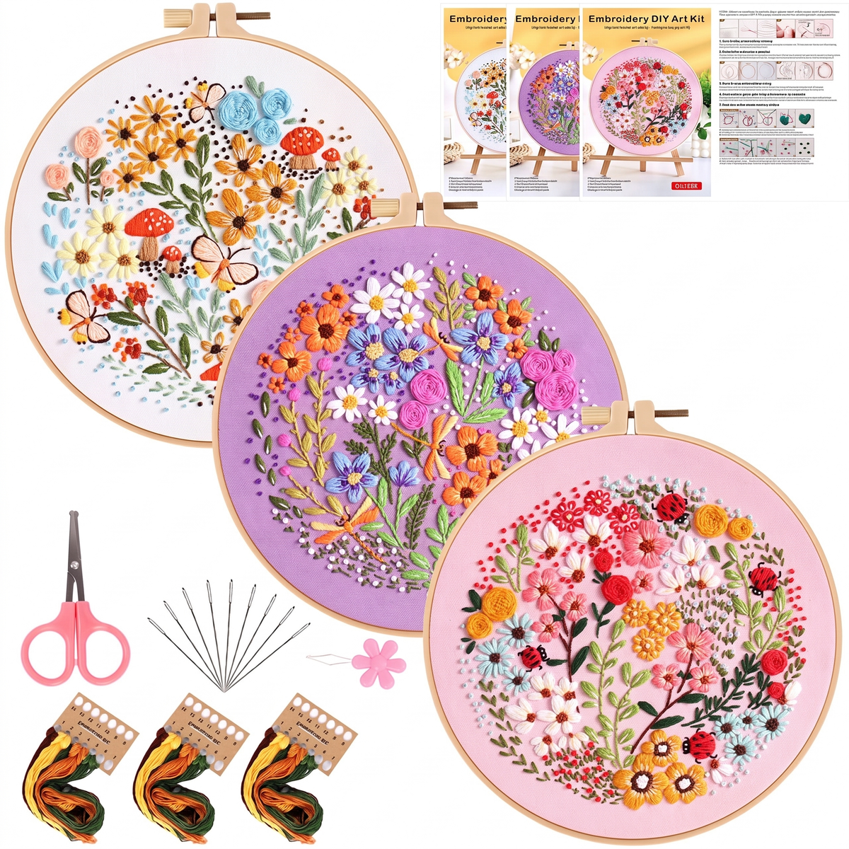 Complete Beginner Embroidery Kit