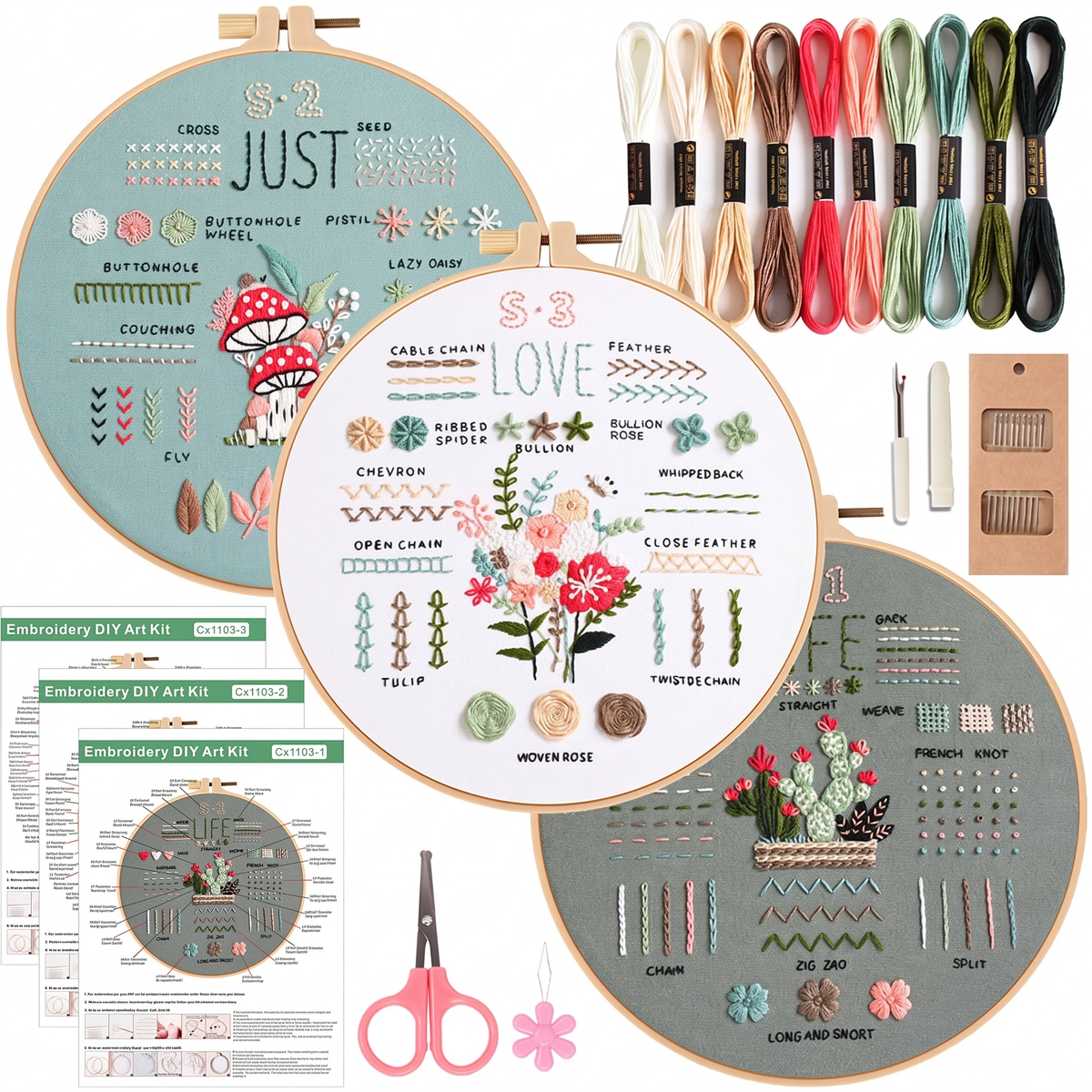 Complete Beginner Embroidery Kit