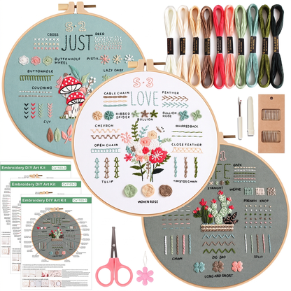 Complete Beginner Embroidery Kit