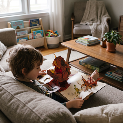 Interactive 3D Dinosaur Adventure Pop Up Book