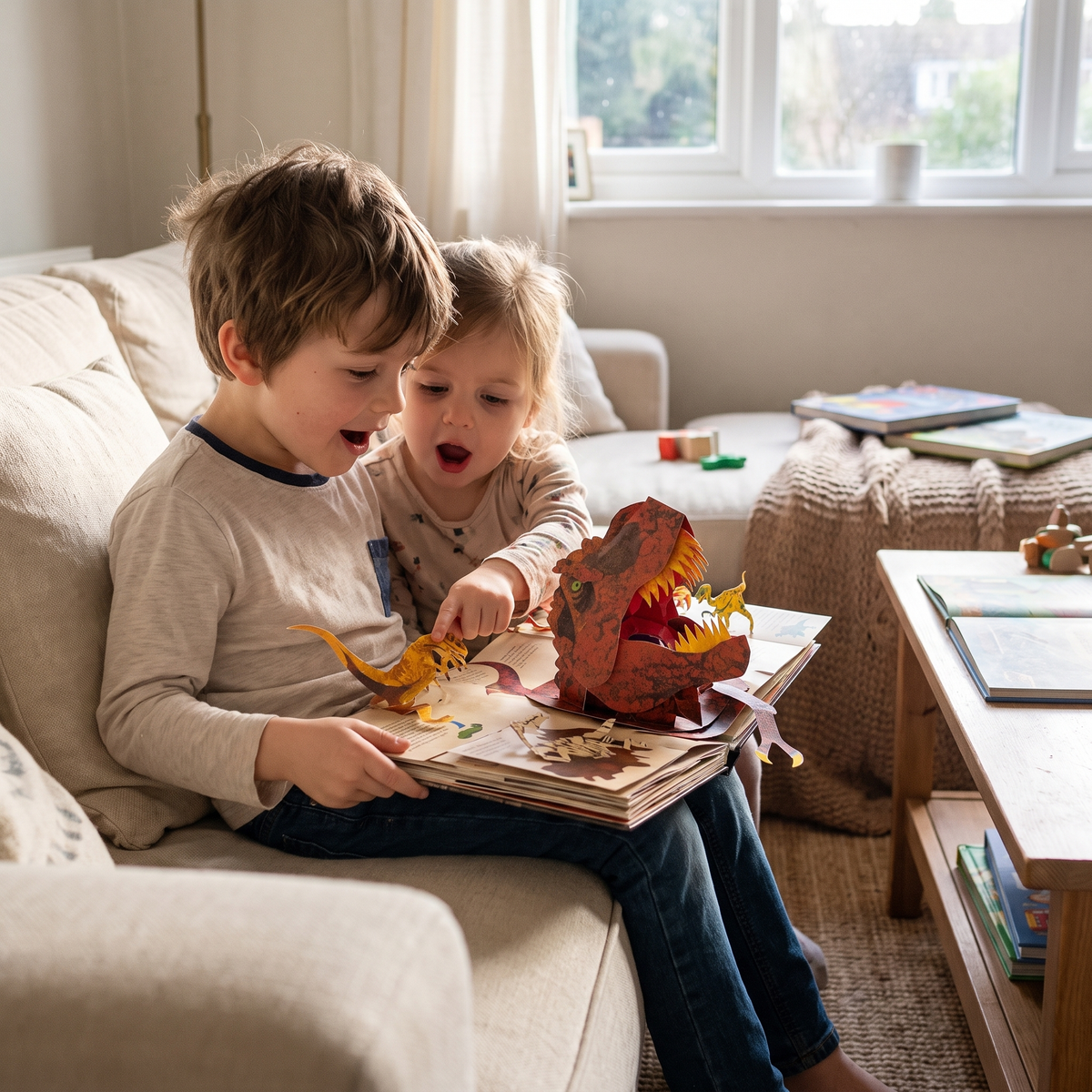 Interactive 3D Dinosaur Adventure Pop Up Book