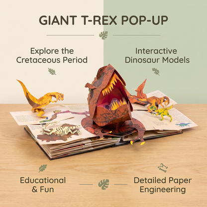 Interactive 3D Dinosaur Adventure Pop Up Book