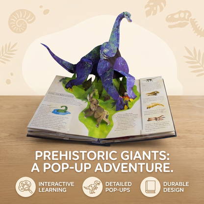 Interactive 3D Dinosaur Adventure Pop Up Book