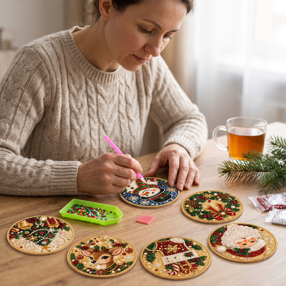 DIY Christmas Diamond Painting Ornament Kit