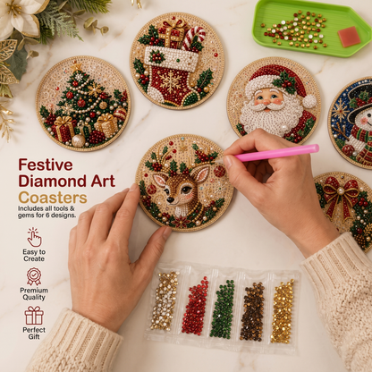 DIY Christmas Diamond Painting Ornament Kit
