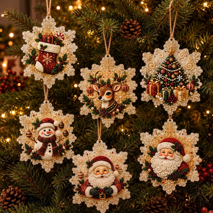 DIY Christmas Diamond Painting Ornament Kit