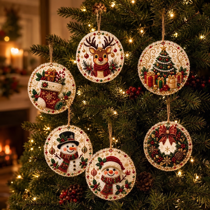 DIY Christmas Diamond Painting Ornament Kit