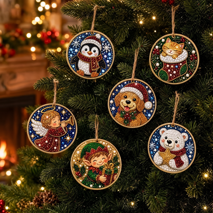 DIY Christmas Diamond Painting Ornament Kit