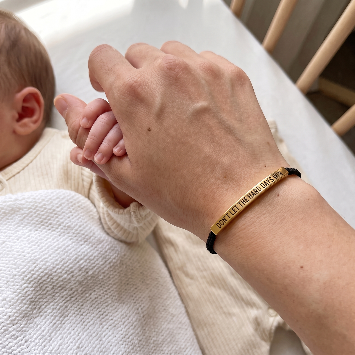 Don't Let The Hard Days Win Reminder Bracelet